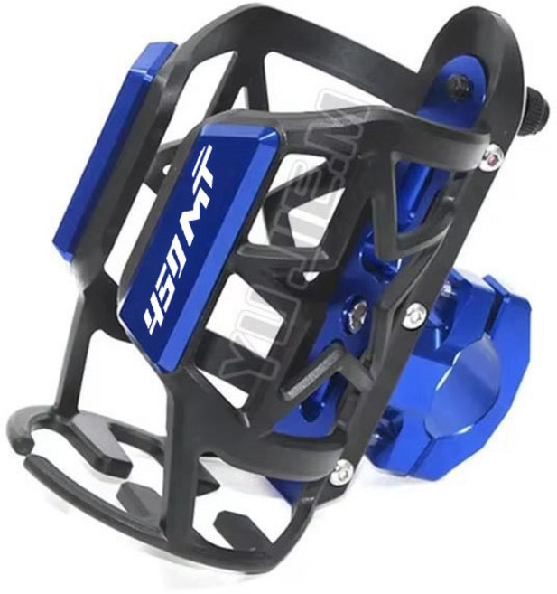 바이크 오토바이컵홀더 거치대 CF MOTO 450MT 450 MT MT450 -2025 2024 오토바이 액세서리 CNC 음료수 병 컵 홀더, [06] Blue 450MT