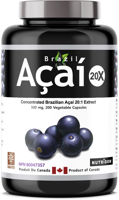 아사이베리 20배 농축 10000mg 200베지캡슐 캐나다 직구, 1개, 200정