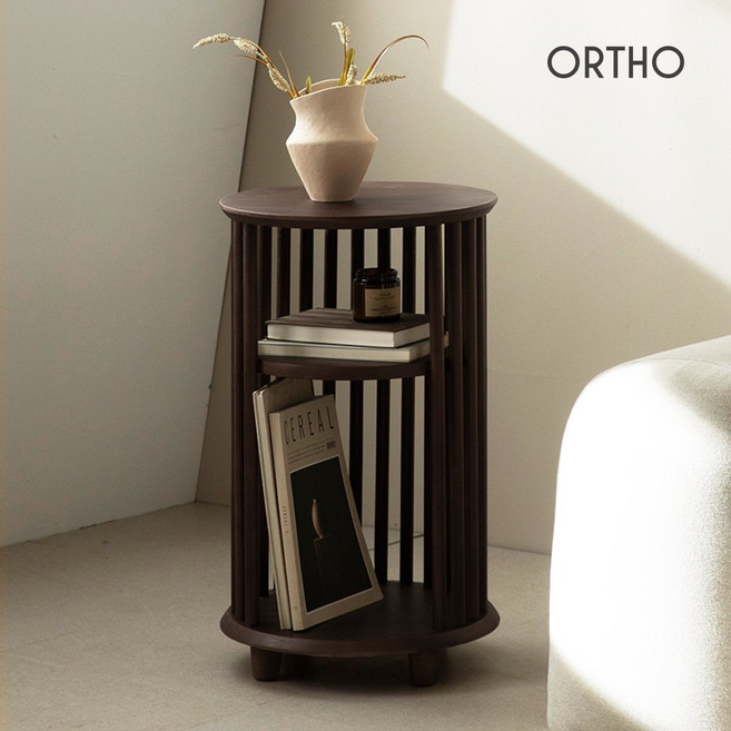 아이비 2단 원목 침대 협탁 거실 사이드 테이블, 아이비2단협탁/브라운