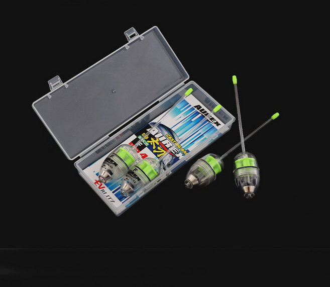 오렉스 슬림형 전자 캐스팅볼 4개입 던질찌 점등형 갈치낚시 풀치 볼락 원투 던질찌 집어등, 1세트, 클리어그린_SF 세미 플로트