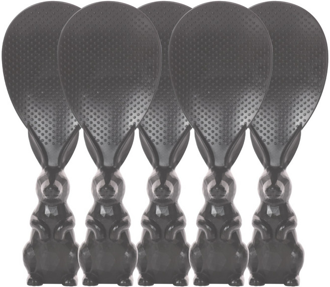 니드앤니드 이지그립 밥알이 잘 붙지않는 논스틱 스탠드 주걱, 그레이, 5개