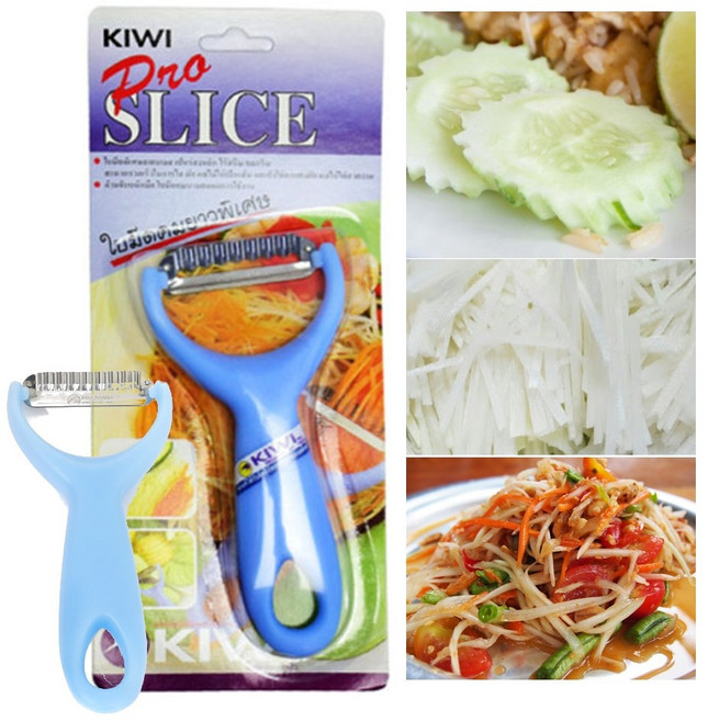 만능 솜땀 채칼 얇은 채썰기칼 1P 파파야 과일 야채 모양내기 Somtam Slicer, 1개