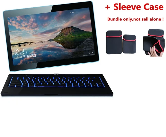 최신 판매 11.6 인치 G12 태블릿 PC 2GB RAM +64GB ROM Windows 10 듀얼 카메라 9000mAH 배터리 WIFI 터치, 01 2G 64G, 05 Add Sleeve Case