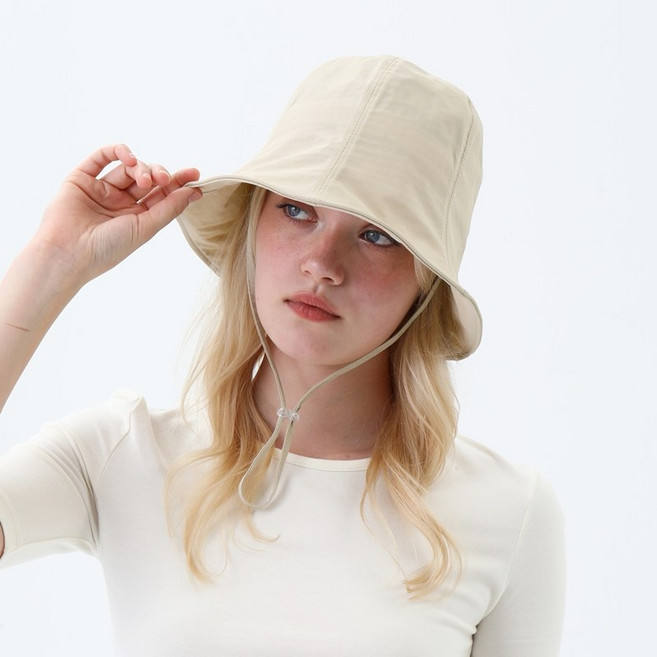 느와드코코 방수 여성 경량 자외선차단 스트링 버킷햇 사계절모자