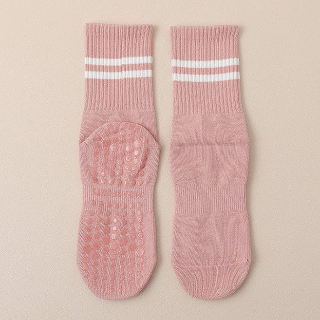 어나더뷰 1396 6컬러 필라테스 요가 논슬립 양말 미끄럼방지 요가양말 필라테스 홈트 파스텔 반스타킹 긴양말 요가삭스 장목양말