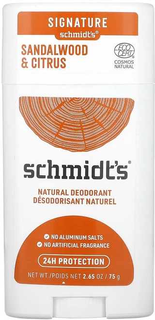 Schmidt's 천연 데오드란트 샌들우드 및 시트러스 75g(2.65oz), Schmidts천연데오드란트샌들우드및시트러스75g265, 75g, 1개 - 쿠팡