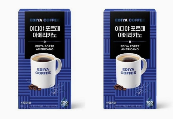 이디야 포르테 아메리카노 1g x 100개입, 2개