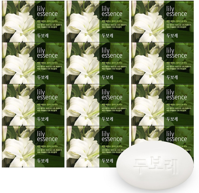 해피바스 두보레 백합 에센스 비누, 100g, 12개입