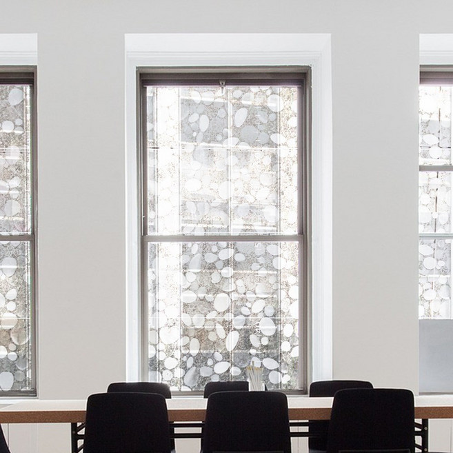 유리창시트지 무점착 반투명 창문시트 사생활보호 블라인트 초간단 사무실 베란다 필름, T-006 조약돌