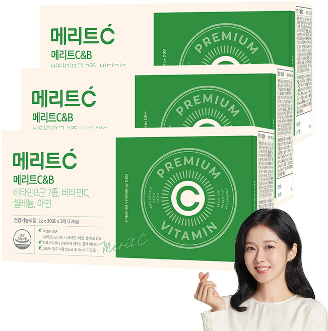 [휴온스N 공식] 메리트 C&B 고함량 비타민, 120g, 3박스