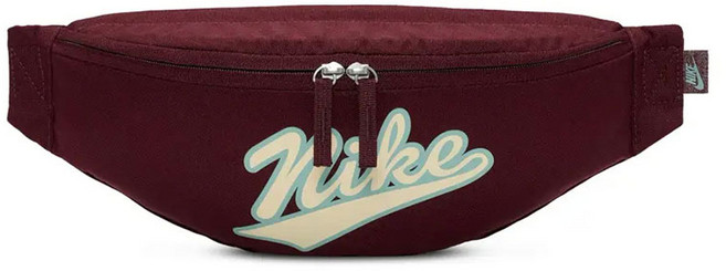 나이키 헤리티지 웨이스트백-RETRO PACK 레트로 힙색 크로스백, 1개, 버건디