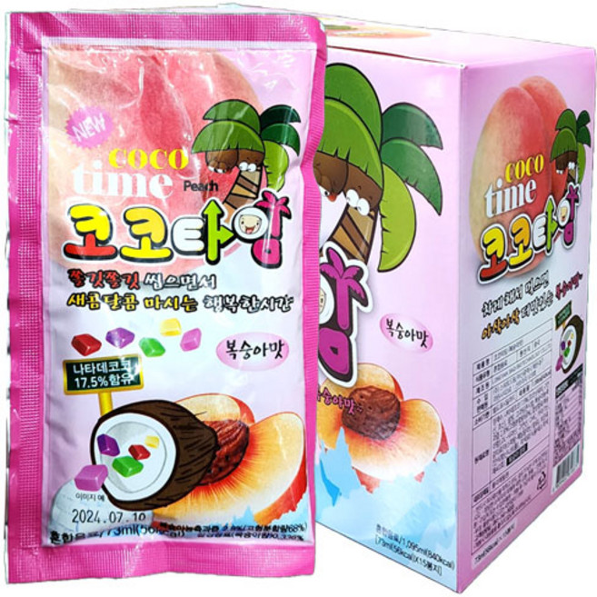 (무)코코타임 복숭아맛73ml, 73ml, 10개