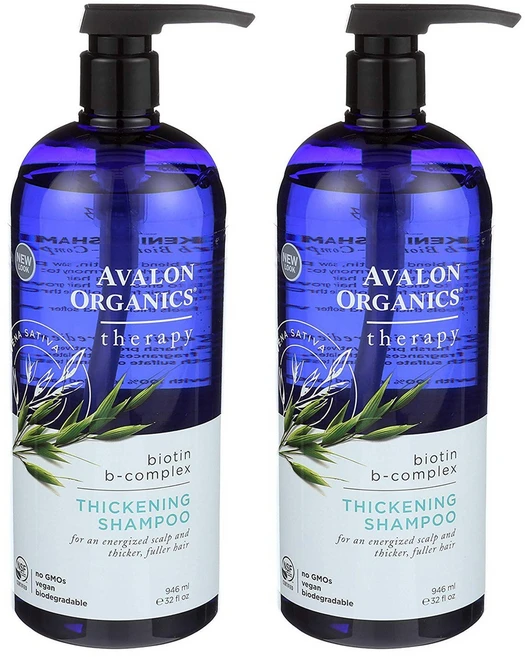 아발론오가닉스 비오틴 B-콤플렉스 샴푸, 2개, 946ml - 쿠팡