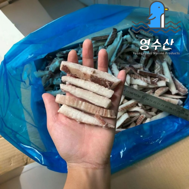 대왕오징어 귀채 냉동오징어채 무라사키 튀김용, 2개, 4kg