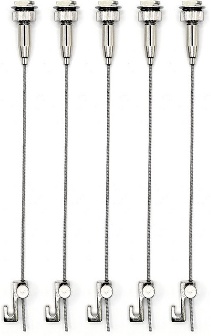 무타공 와이어 액자레일 천장 액자걸이 실버, 5개, 소