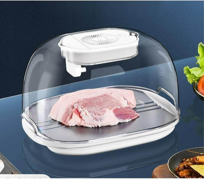 항온 해동기 UV 살균 바구니 가정용 주방 다기능 채반 접시 냉동 고기 생선 급속 해동, 독일 무브먼트 급속 해동
