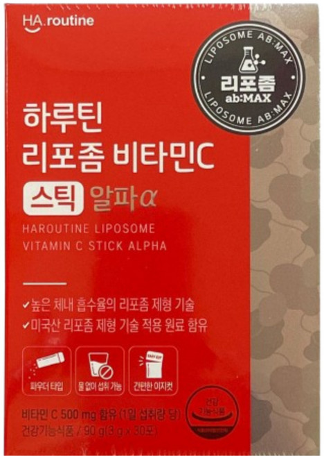 하루틴 리포좀 비타민C 스틱 알파, 90g, 1개
