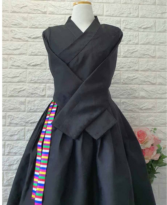 색동 철릭원피스 (44-88사이즈) 생활한복 개량한복 빅사이즈 단체