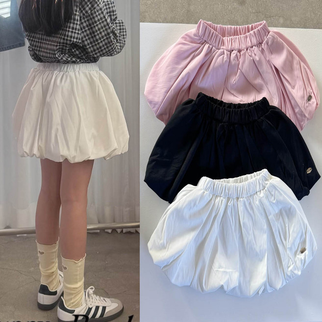 호박치마 유아동 키즈 주니어 초등 여아 볼륨 벌룬스커트