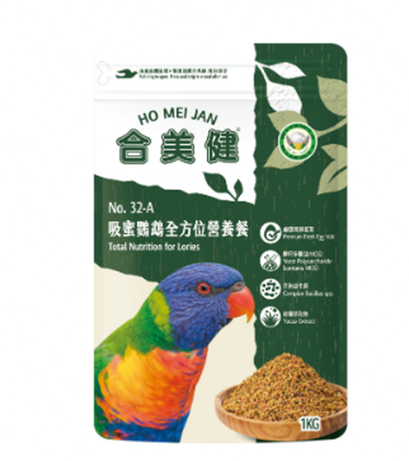 合美健 吸蜜鸚鵡全方位營養餐, 1KG, 1個