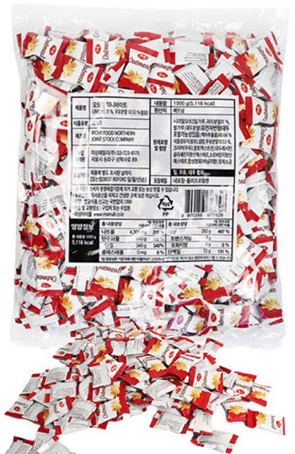 오트밀 미니 바이트 /해피무/포테이토/프링글스/감자칩/하리보/쌀과자, 1개