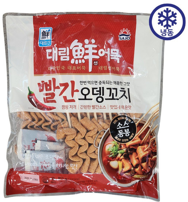 사조대림 빨간 오뎅꼬치, 811g, 1개