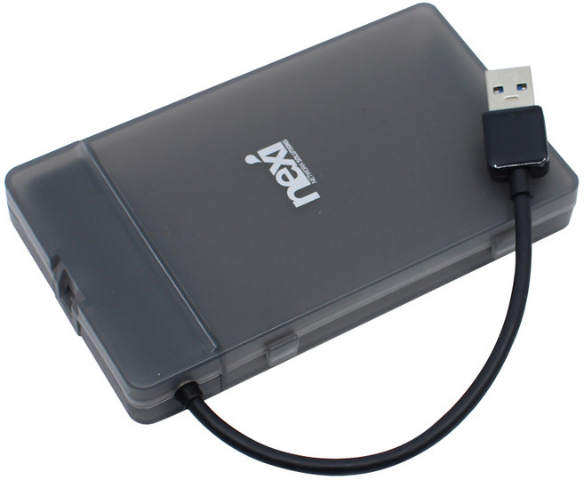 넥시 커넥터 분리형 USB3.0 외장SSD (2T) NX774-1, NX774-1 블랙, 2TB