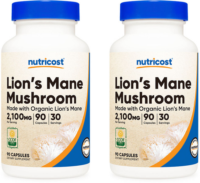 뉴트리코스트 노루궁뎅이버섯 700mg 90 캡슐, 2개, 90정