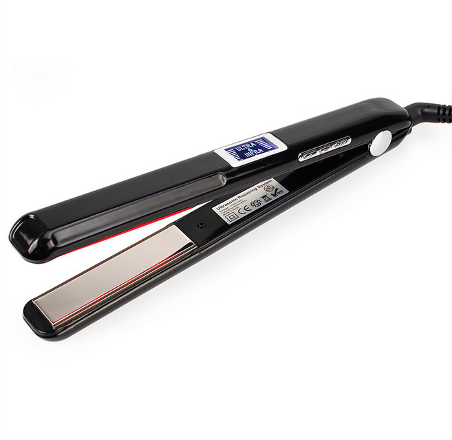 지남철 적외선 초음파 헤어 트리트먼트 도구 전문 단축키 스트레이트너, 03 미국, 02 Black