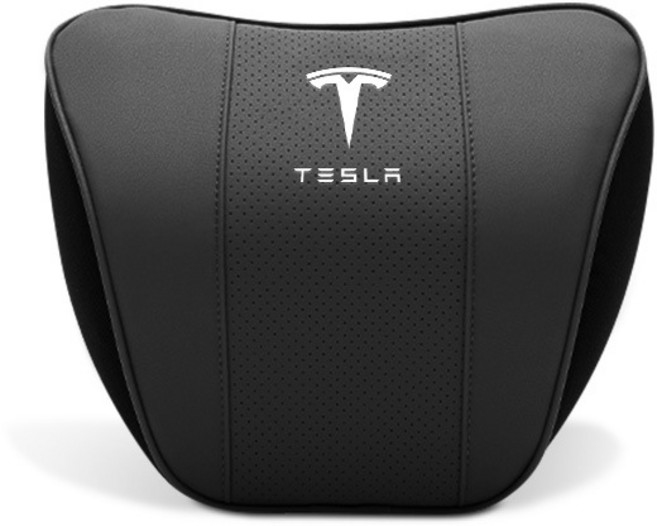 테슬라 2017-2022 model 3 model Y 베개 목 등받이 의자 베개 스페이스 메모리 베개 제품 인테리어 리폼 액세서리, 베고 죽는다   검은색, 1개