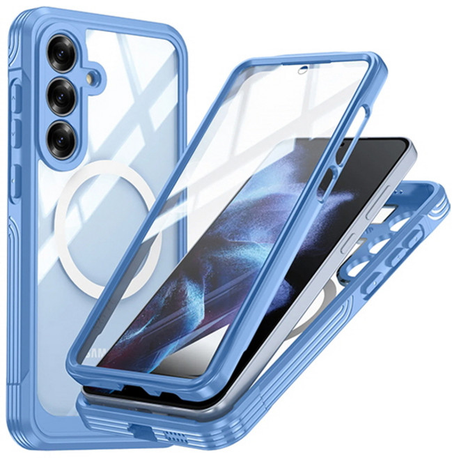 갤럭시S25FE 맥세이프 변색없는 투명 액정보호 풀커버 핸드폰 케이스