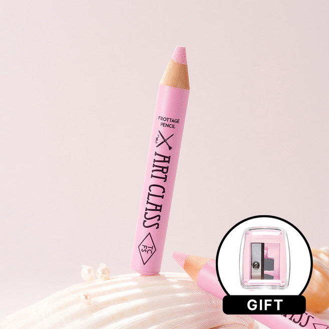 투쿨포스쿨 아트클래스 프로타주 펜슬+펜슬 샤프너 12mm, 2호 로지 듀, 1개