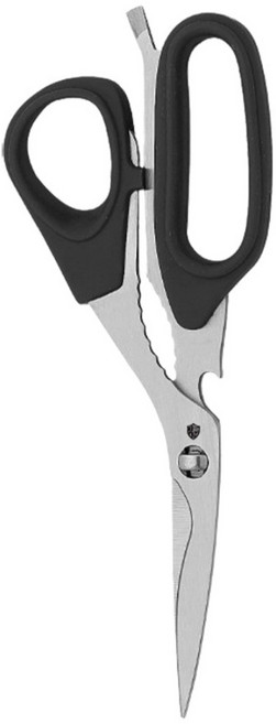 얀뮬러 분리형 소프트핸들 주방 가위, 1개, 블랙