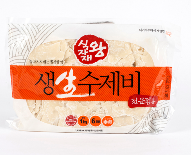 식자재왕 생생 수제비 1kg, 1kg x 1개, 1개