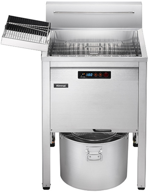 린나이 전기식 튀김기 600 1구 롯데리아 통닭 치킨튀기는기계 영업용 RFA-327E