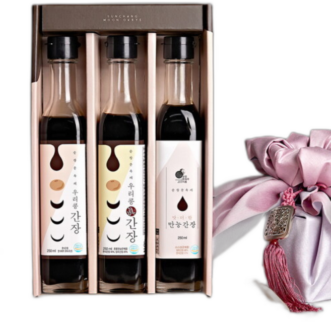 순창문옥례 우리콩 간장 종합세트 특선 5호(국간장+진간장+만능간장25, 1개