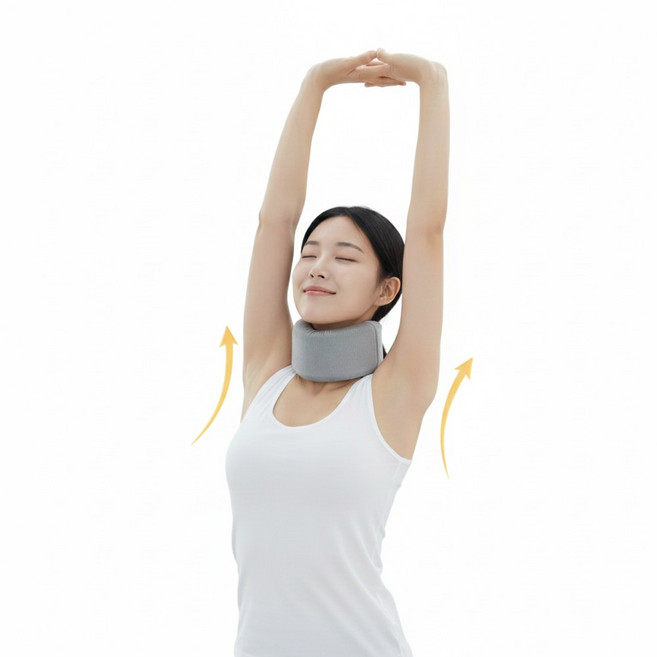 레누아 소프트폼 목 보호대 거북목 스트레칭, 1개