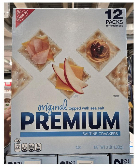 Nabisco 나비스코 오리지널 프리미엄 솔틴 크래커, 1.36kg, 6개