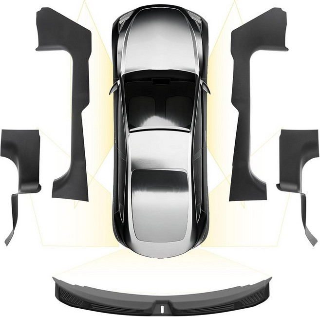 3W Tesla Model Y 주니퍼 도어 실 프로텍터 2025 2026 앞뒤 진입 가드 먼지 방지 커버 긁힘 플레이트 엣지 TPE 맞춤형 자동차 액세서리 블랙, Model 3 2024-2026|