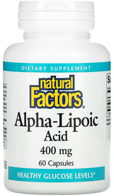네추럴팩터스 알파리포산 400mg 캡슐 60정, 1팩 - 쿠팡