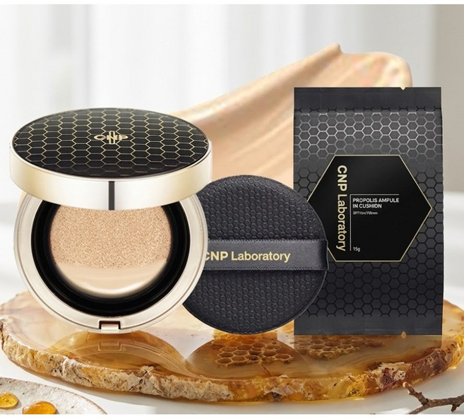 CNP 차앤박 프로폴리스 앰플 인 쿠션 15g 본품+리필, 21호 라이트베이지, 1개