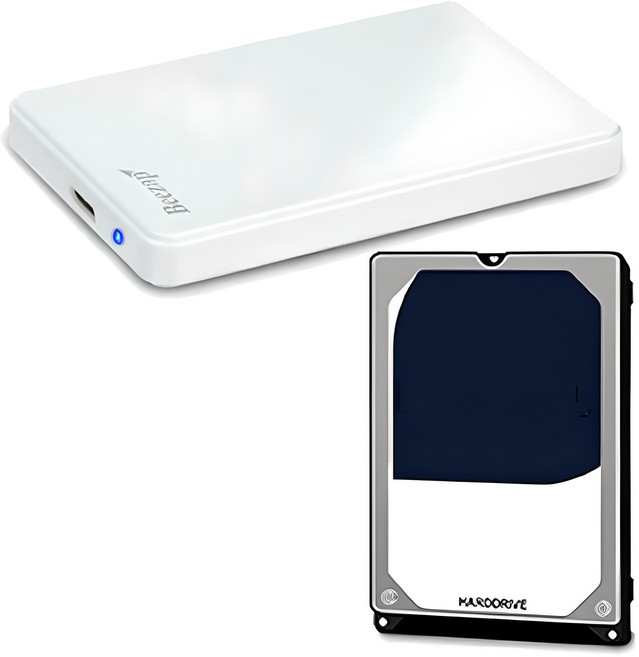 Beezap USB 3.0外接式硬碟, BZ33, 500GB, 白色