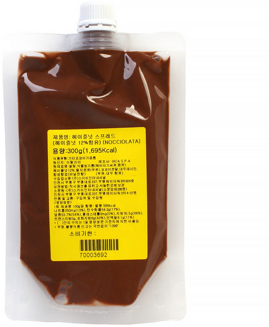 웰베이킹 헤이즐넛 스프레드, 1개, 300g