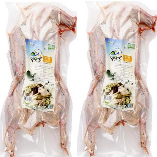 덕담골 국내산 무항생제 백숙용 유황통오리, 2세트, 1.6kg