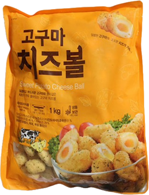 푸드드림 이지푸드 고구마 치즈볼 1kg, 6개
