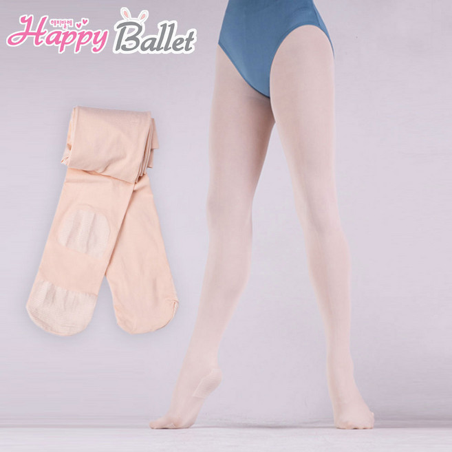 해피발레 여아용 성인용 미끄럼방지 발레 타이즈-2종택1