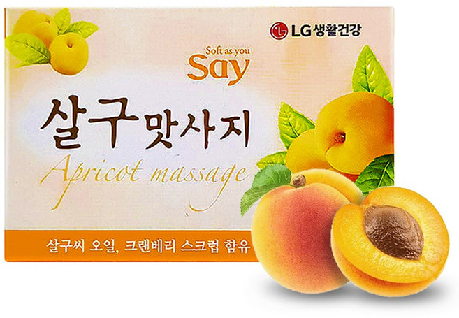 살구 100g 세면 세수 비누 엘지생활건강 LG, 1개입
