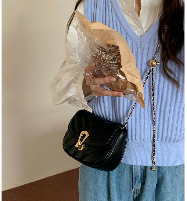 앨오앤지 미니 투웨이 체인 크로스백