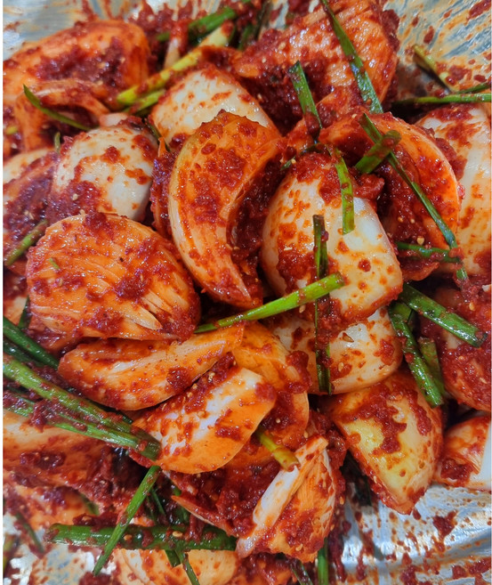 전라도의 맛! (엄니손맛) 국산 햇 양파김치/목포전라도김치(맛인정), 1kg, 3개