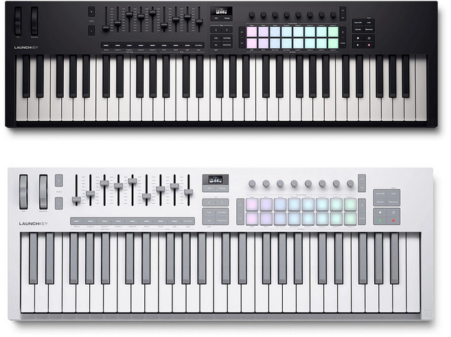 Novation Launchkey 61 MK4 MIDI 主控鍵盤 (黑/白) 公司貨 3年保固, 白色, 1個, 加購Cherub TB-005延音踏板